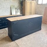 Old counter with black patina