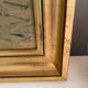 Golden frame with Claude Monet reproduction