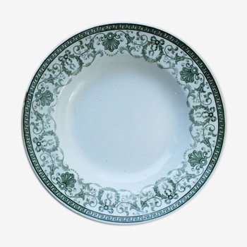 Old French plate in iron earth, romantic décor