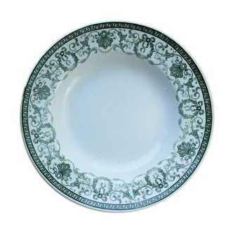 Old French plate in iron earth, romantic décor