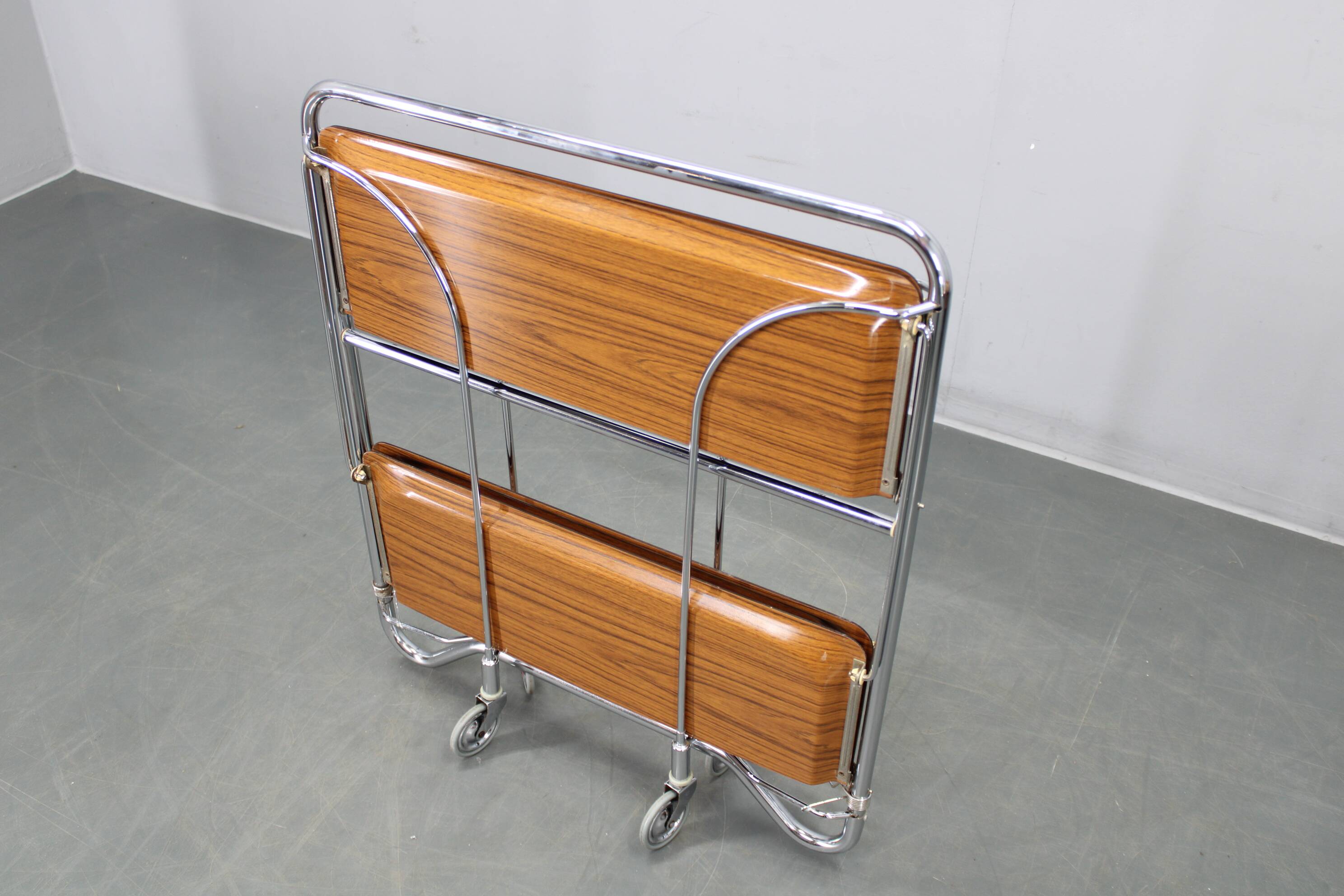 Mid-century folding serving cart, Italy, 1970s