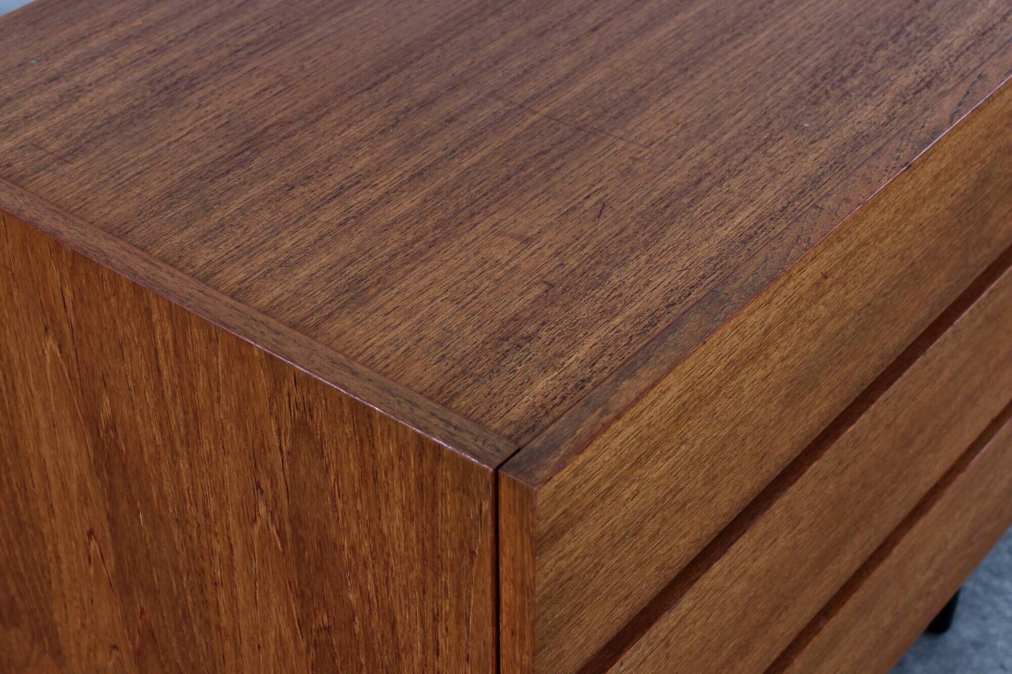 Vintage teak chest of drawers 60s mid century