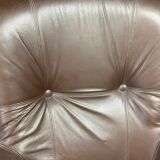 Pair of leather swivel armchairs by PEEM, Finland, 1970s