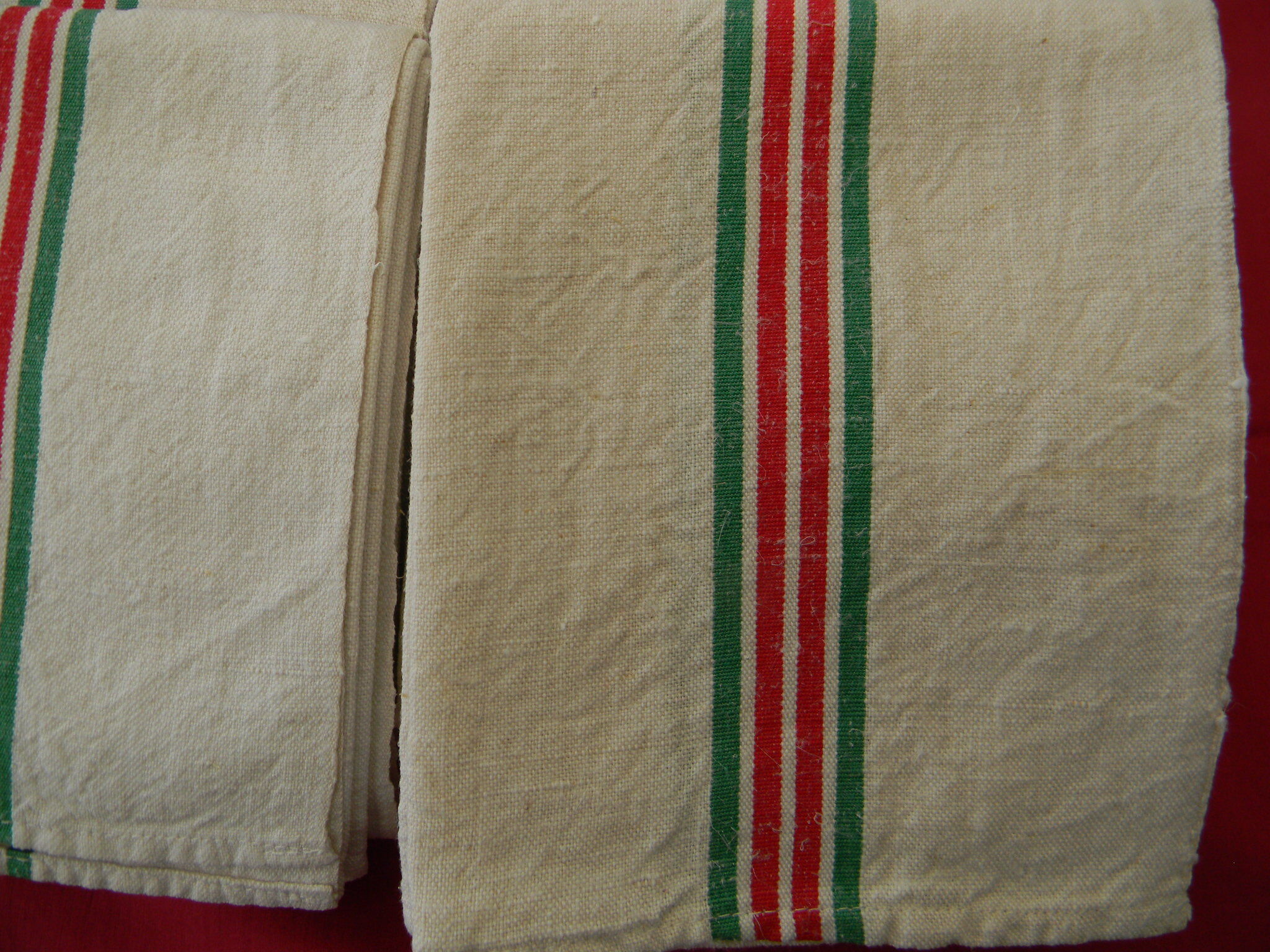 Lot of 12 rags in Métis "Blue Flower"