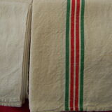 Lot of 12 rags in Métis "Blue Flower"