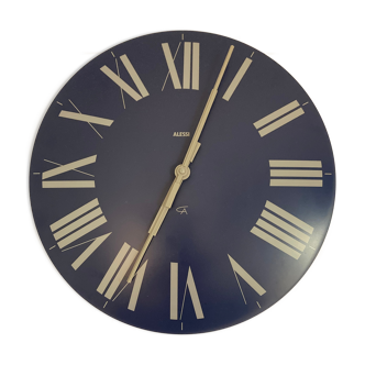 Blue wall clock firenze by Alessi, Castiglioni design