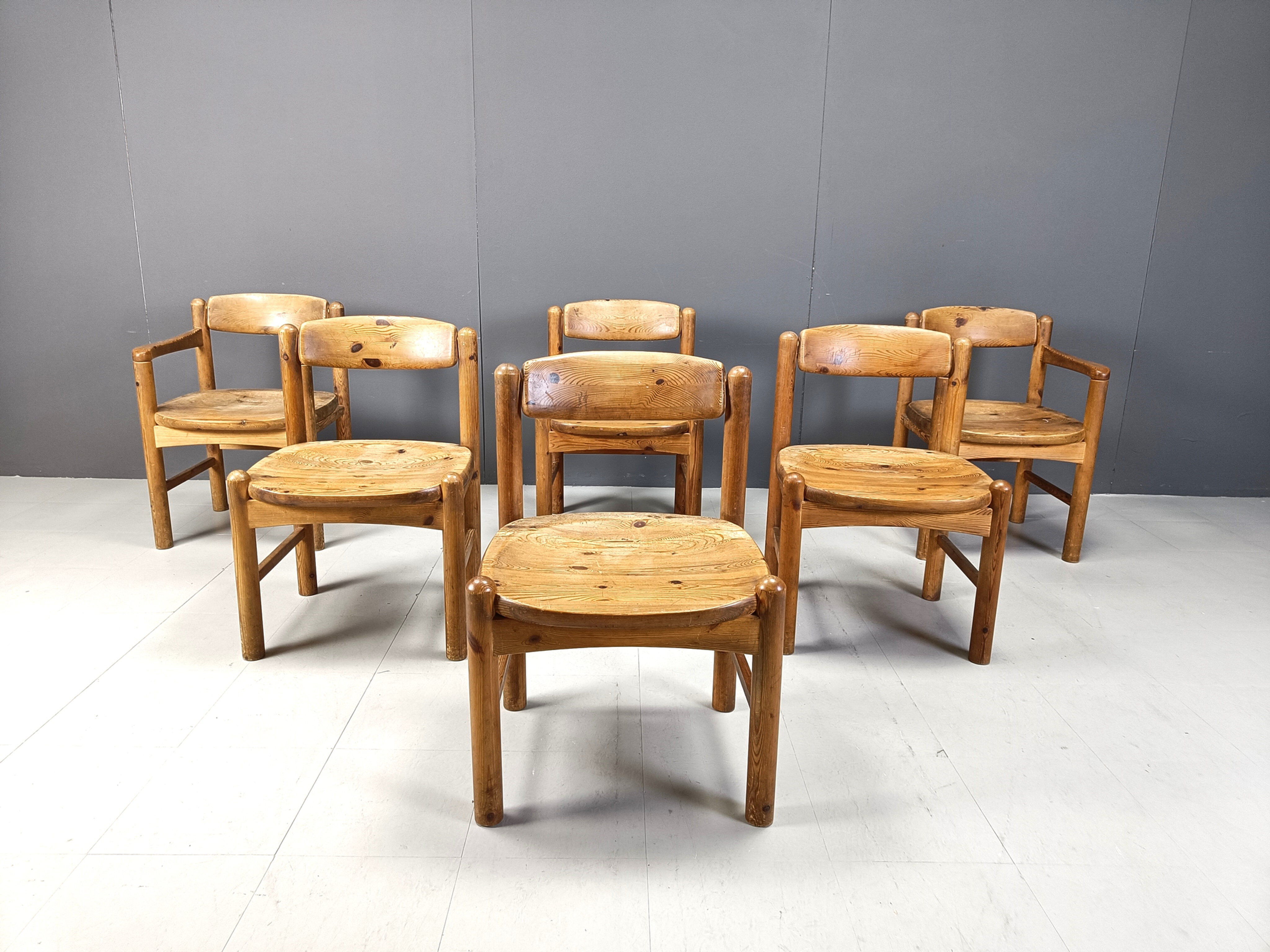 Rainer Daumiller pine wood dining chairs for Hirthals Savvaerk