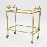 Wheeled service gilded iron glass Ramsay 1940
