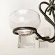 Bougeoir danois en métal et verre, années 1960