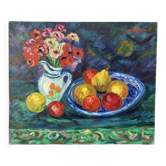 Still life, oil on canvas signed Gisèle Renaut (1930-2020)