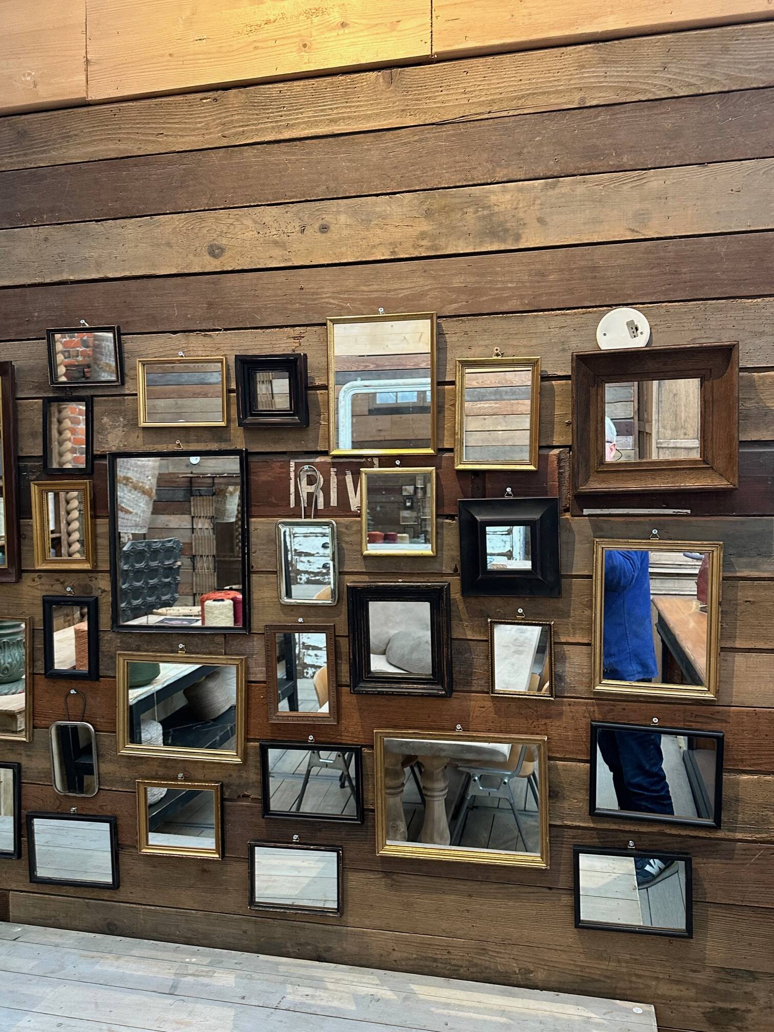 Set of 49 antique mirrors