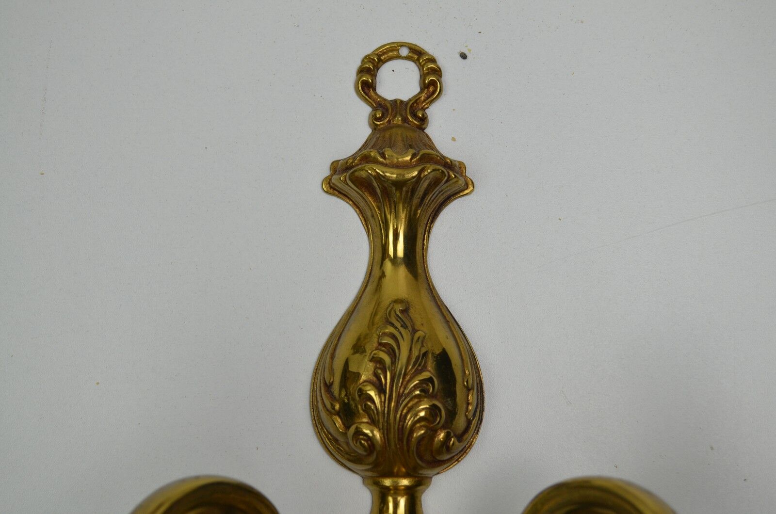Pair of wall lamps with two lights in Louis XV style bronze