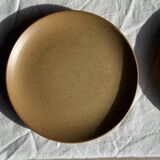 Set of 6 dessert plates in stoneware Village France D20