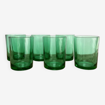 6 verres vintage « huile Lesieur »