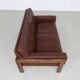 Danish Sofa in Leather and Rosewood by H. W. Klein for Bramin, 1970s