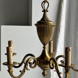 Lustre classique doré à 5 bras de lumière