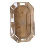 Smoked transparent tray