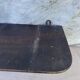 Large antique wall-mounted coat rack in carved wood 135 cm
