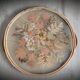 Rattan tray dried flowers