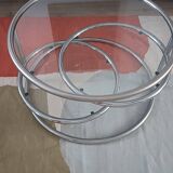 Vintage swivel coffee table