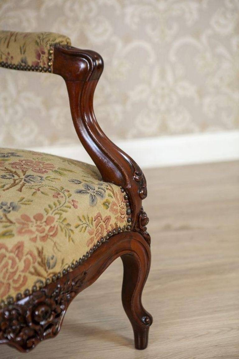 Antique Baroque Revival Armchair, 1890s