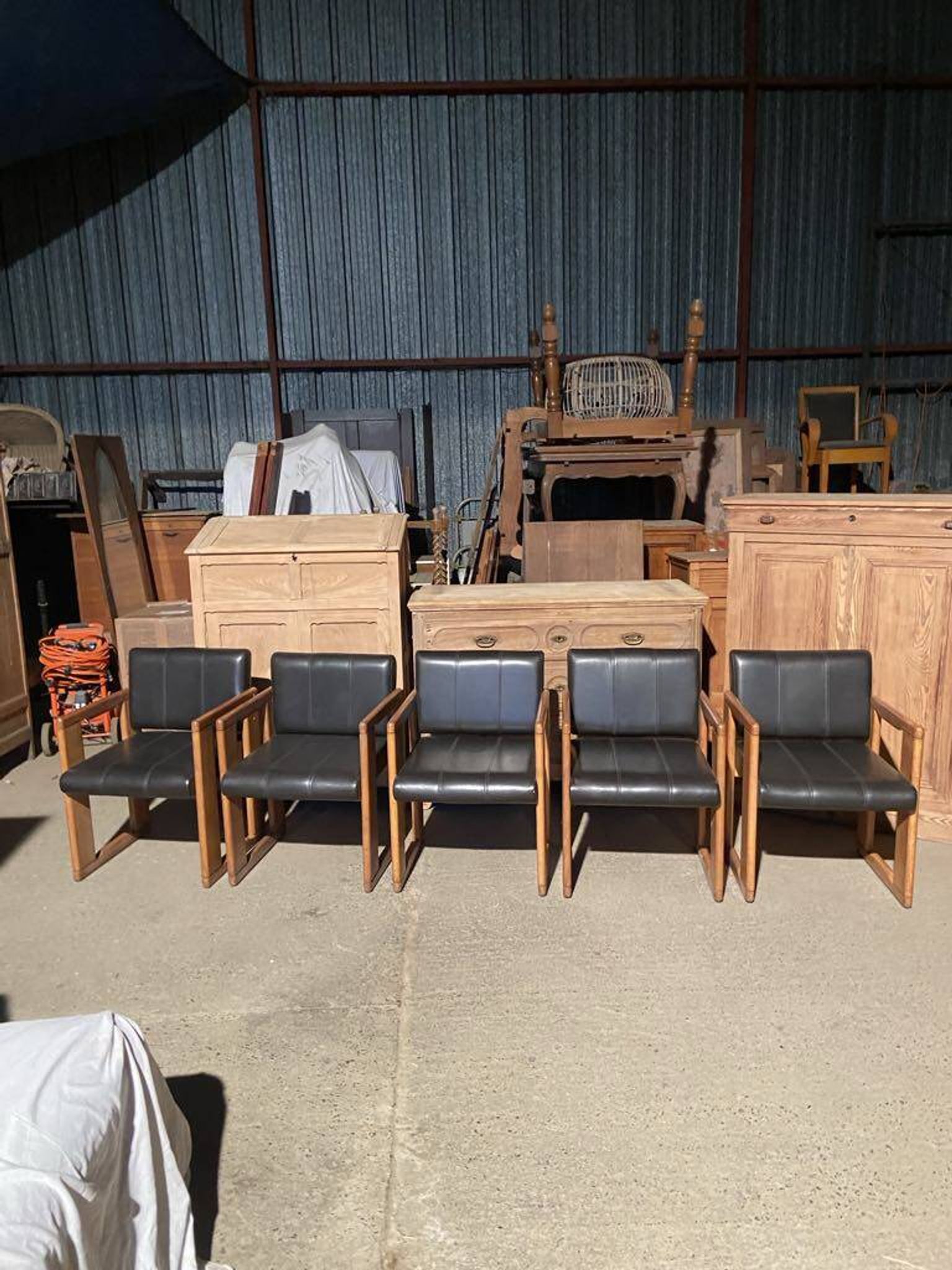 Set of 5 vintage Dialogo chairs by Afra and Tobia Scarpa for B&B Italia.