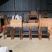 Set of 5 vintage Dialogo chairs by Afra and Tobia Scarpa for B&B Italia.