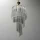 Cascade chandelier glass paolo venini 80s vintage modern