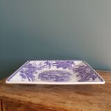 plate or dish with purple and mauve decoration