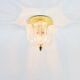 Mid-Century Modern Flower-Shaped Glass Flush Mount/Ceiling Light from Limburg, Germany, 1970s