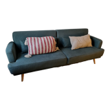 Green 4-seater sofa bed - Maison du monde