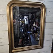 Miroir style Louis Philippe doré,  100×74cm