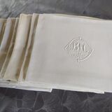 BM embroidered napkins