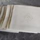 BM embroidered napkins
