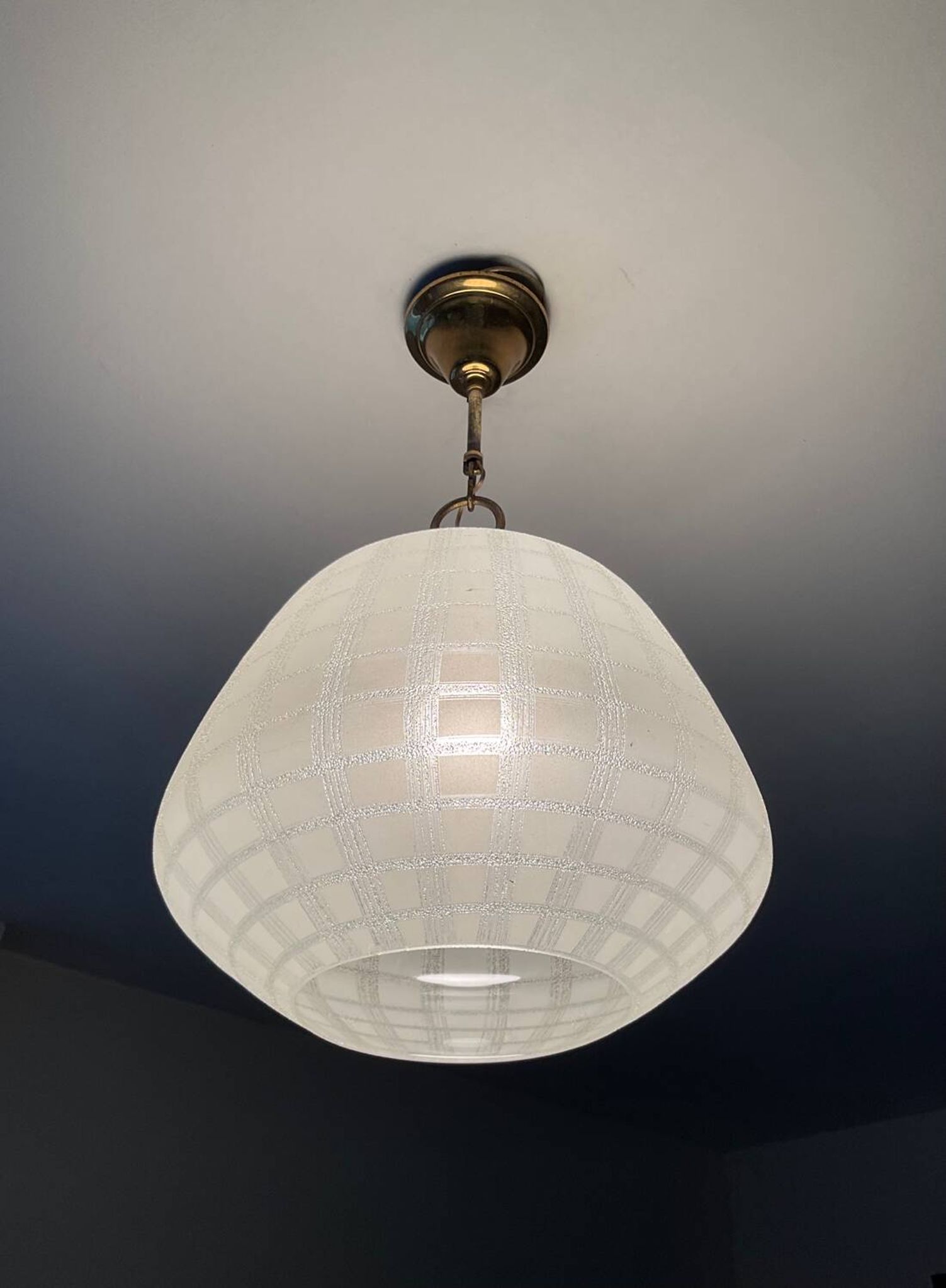 Scandinavian frosted glass pendant light
