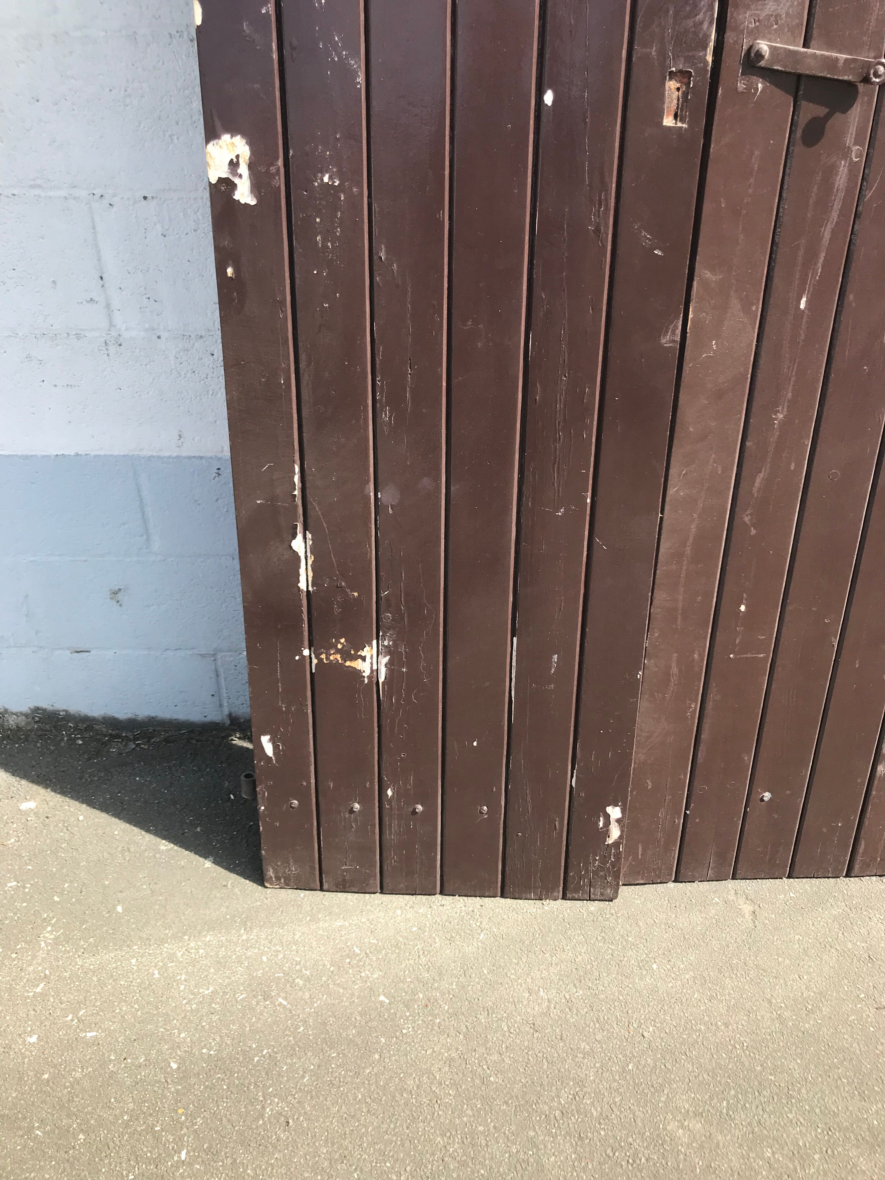 Pair of old shutters