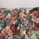 Lot de 3 housses de coussins en coton fleuri bordeaux