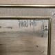 Old painting on canvas buffet 56 Notre Dame Paris + vintage wooden frame