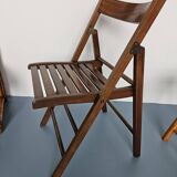 Exotic wood folding chair