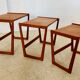Vintage Danish nesting tables from the 1960s by Kai Kristiansen.