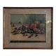 Still life with pomegranates and walnuts Oil painting on canvas signed, 1967, Italy