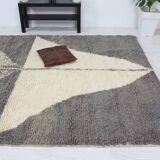 Handmade wool Berber rug 292 X190 CM