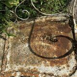 Banc de jardin ancien arrondi