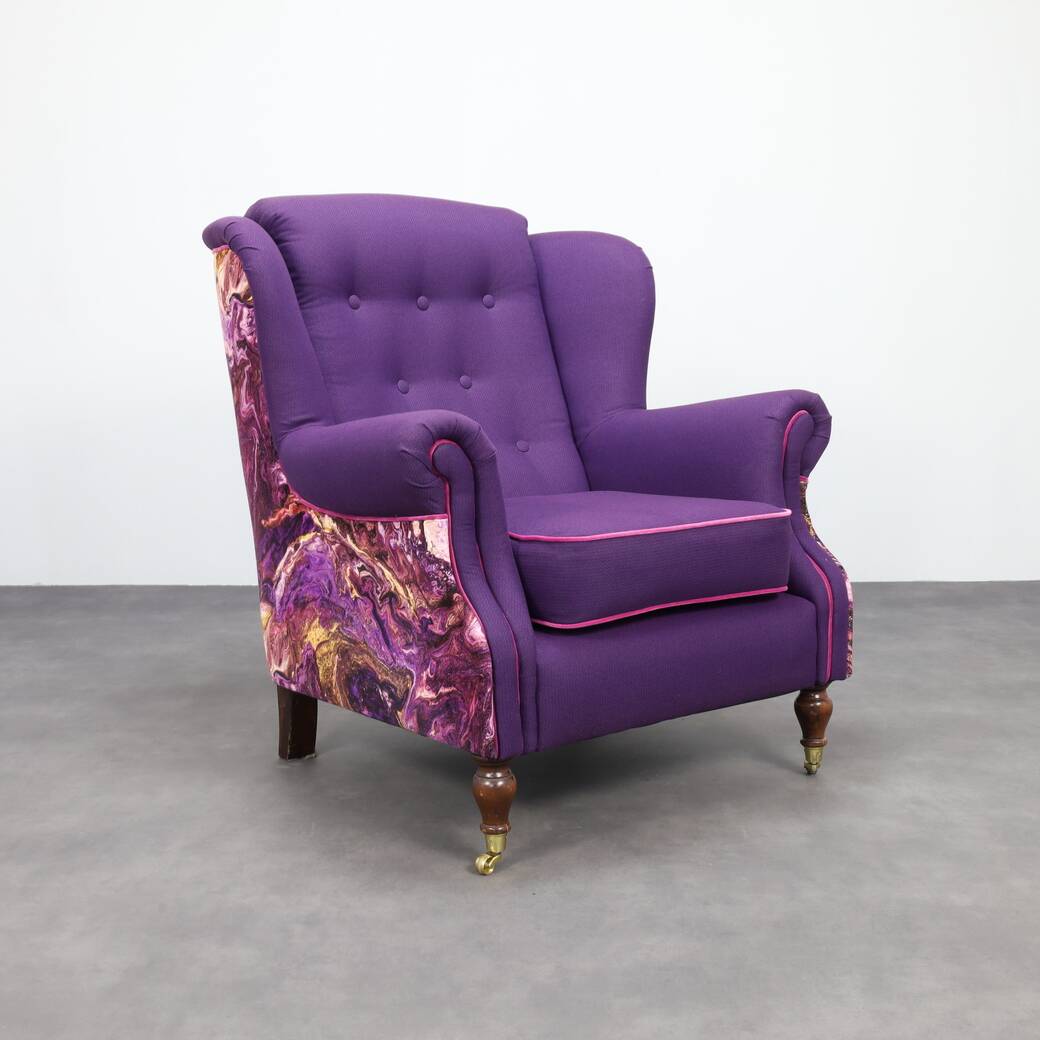 Classic Wing Chair in the style of Howard & Sons, 1960s
