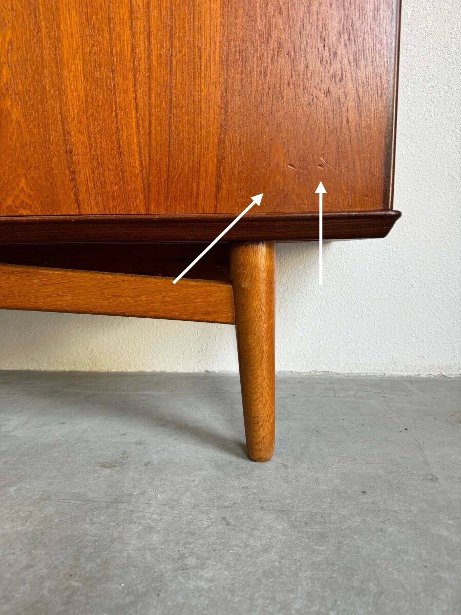 Vintage Danish Highboard teak and oak