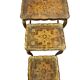 Set of 3 vintage Florentine nesting tables.