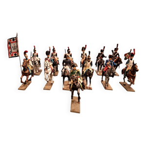 13 cavaliers Napoléoniens - plomb