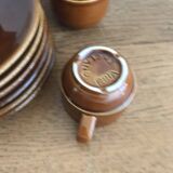 Set of 6 Fina England coffee cups with saucers
