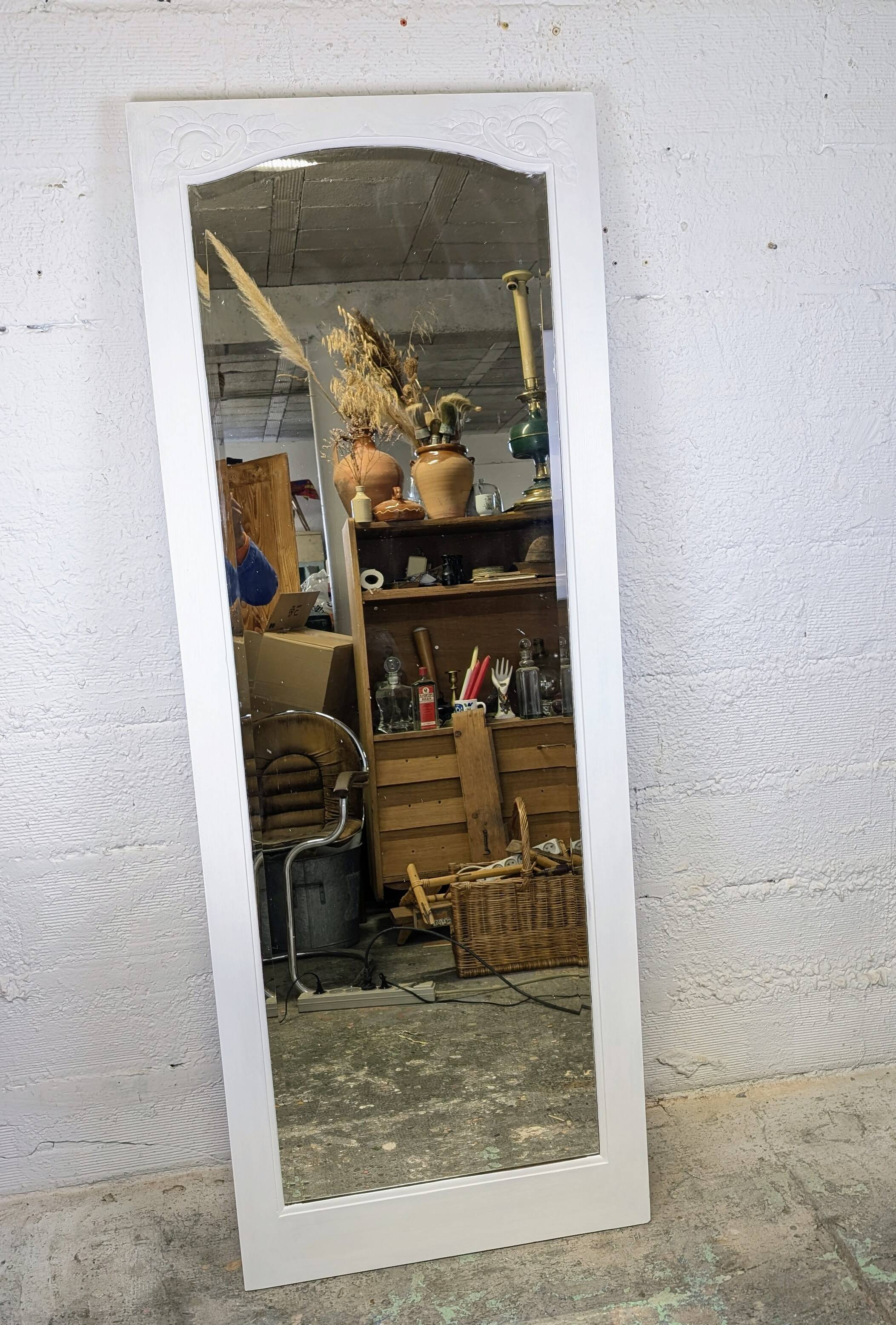 Large bevelled Art Deco mirror