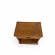 Antique Italian bedside table in solid walnut, 1920s/1930s